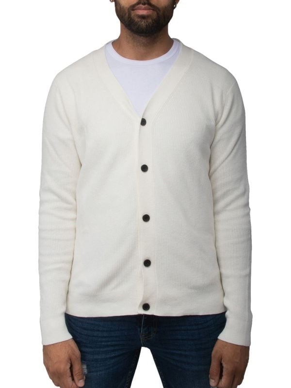 X-ray cotton V - neck cardigan jacket