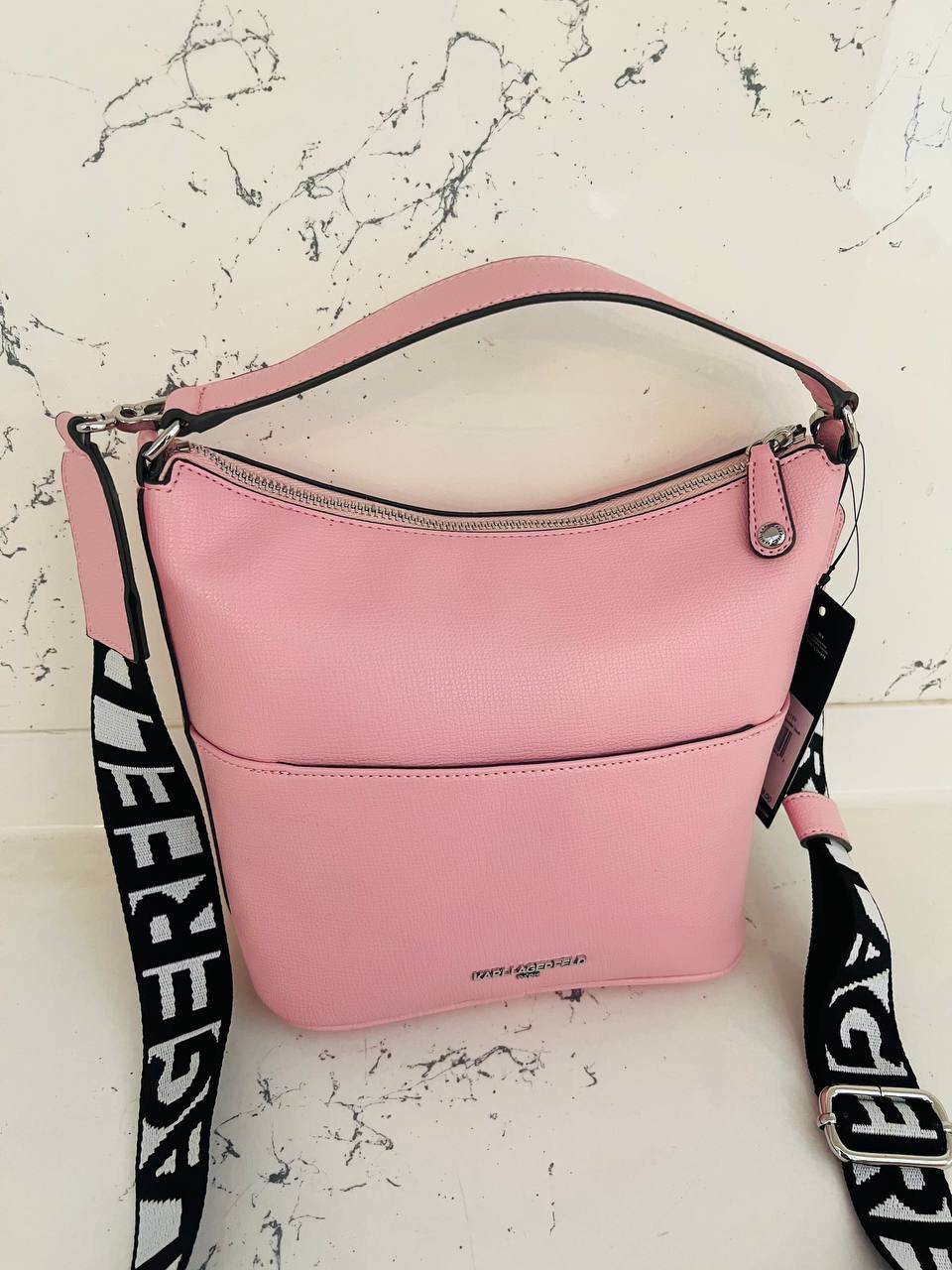 karl lagerfeld bag pink