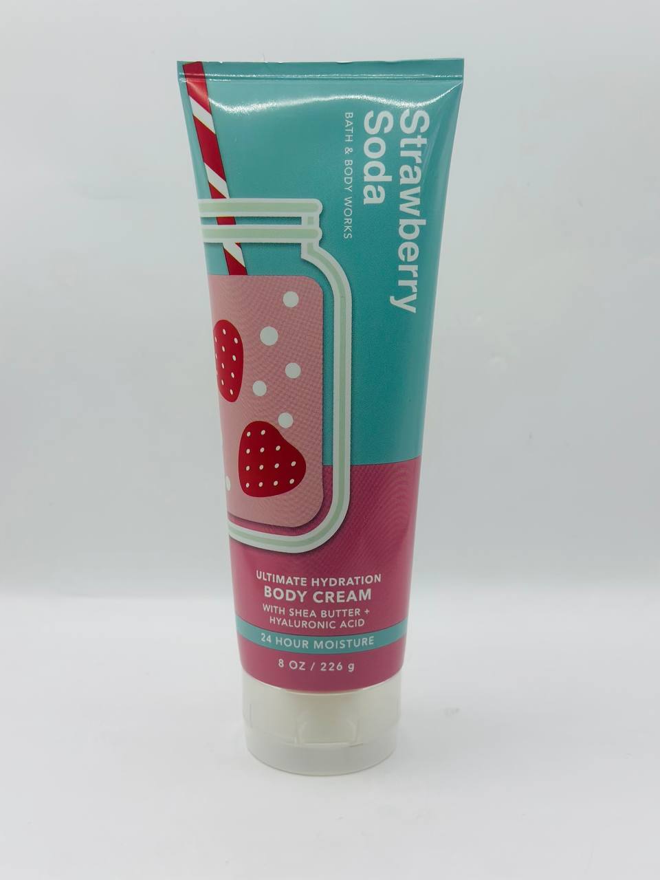 Bath and body works soda strawberry body cream