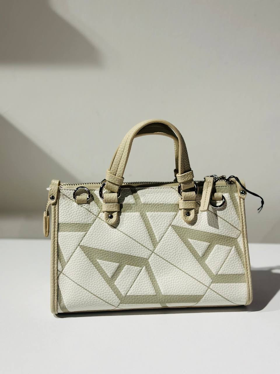 Armani exchange yellow cream bag