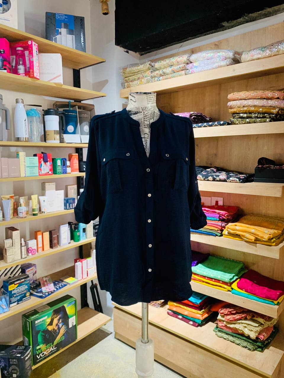 Calvin Klein navy blouse