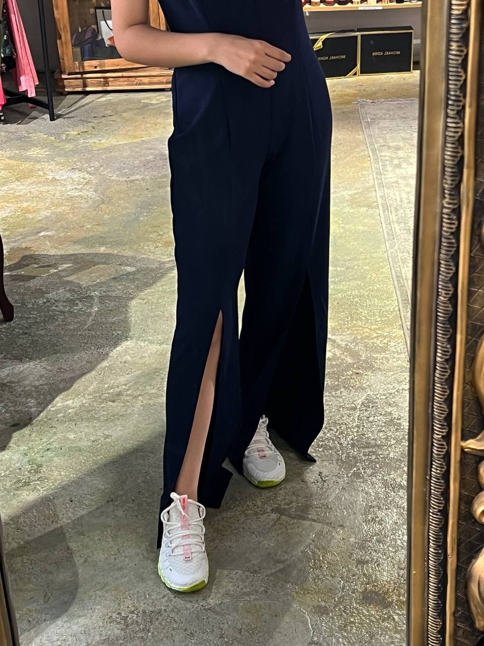Connected apparel jumpsuit