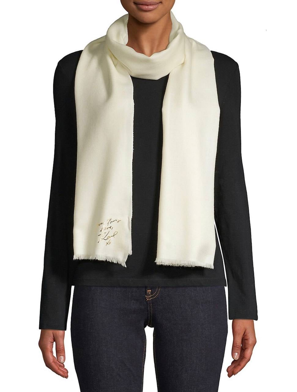 Karl Lagerfeld scarf