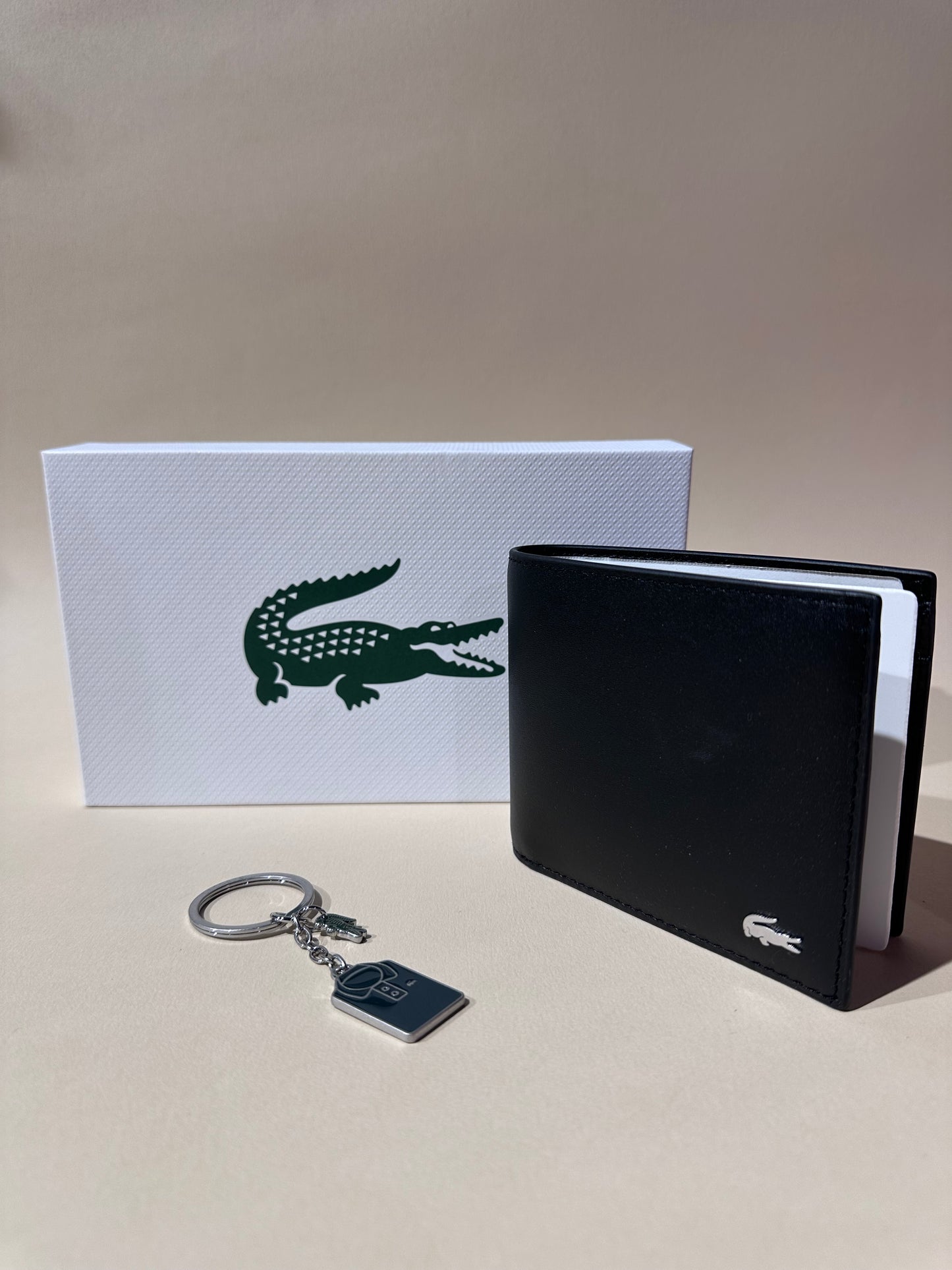 Lacoste wallet & keychain set