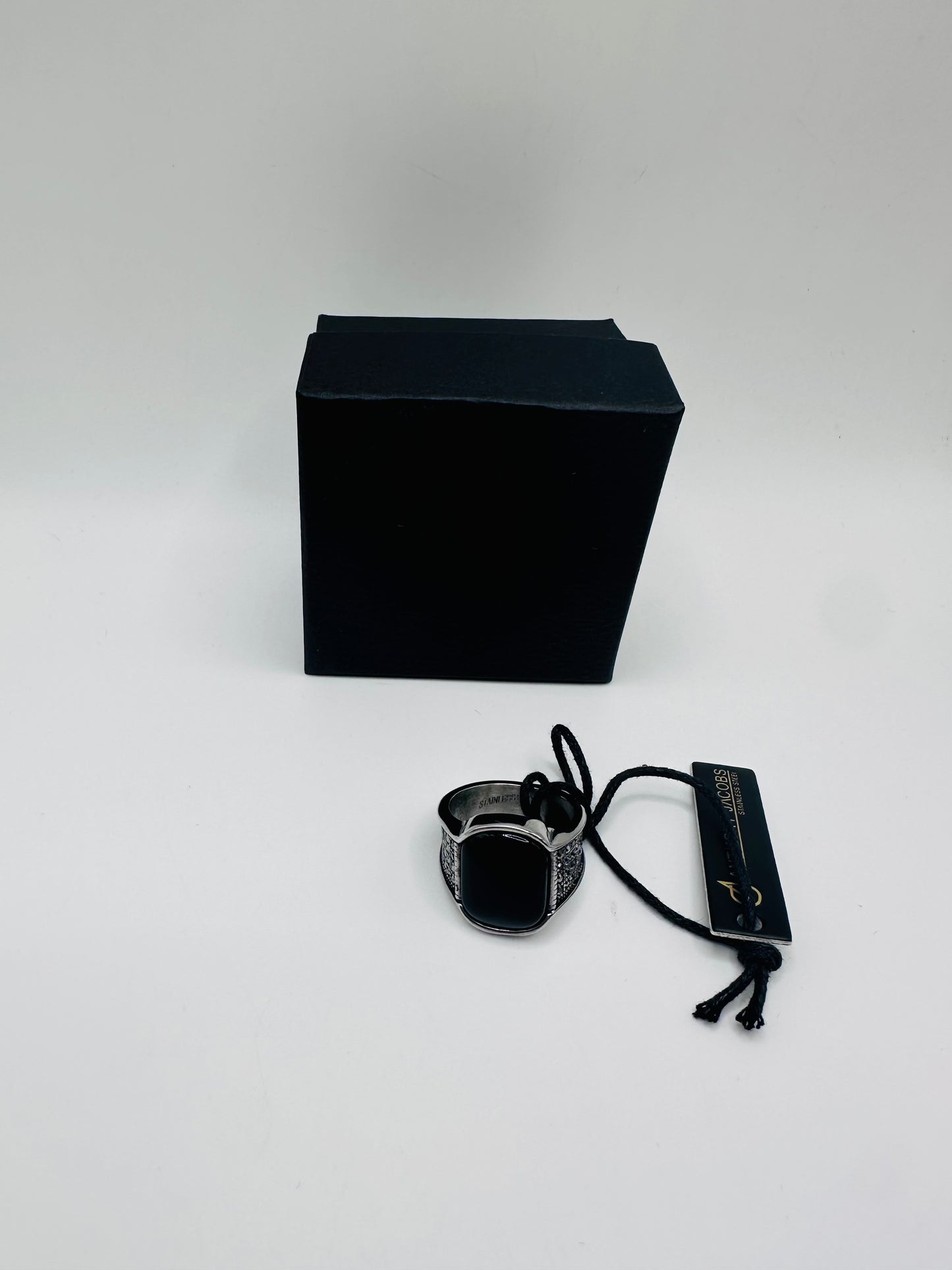 Anthony Jacobs stainless steel ring