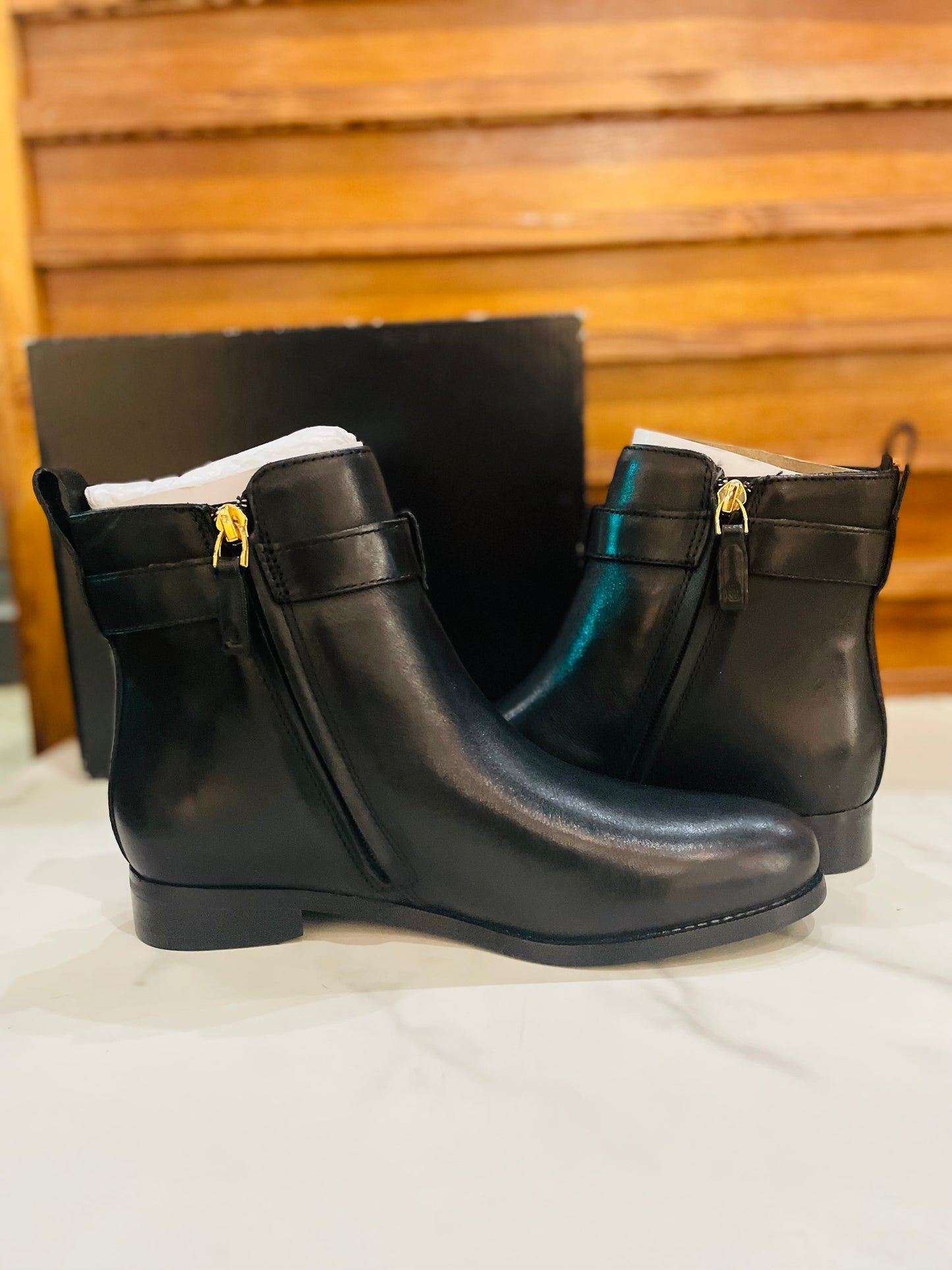 Ralph Lauren black boots 37.5 38