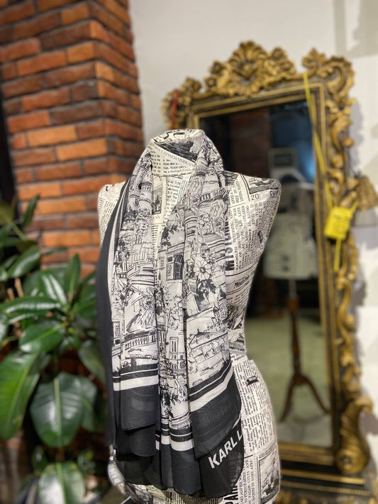 Karl Lagerfeld scarf