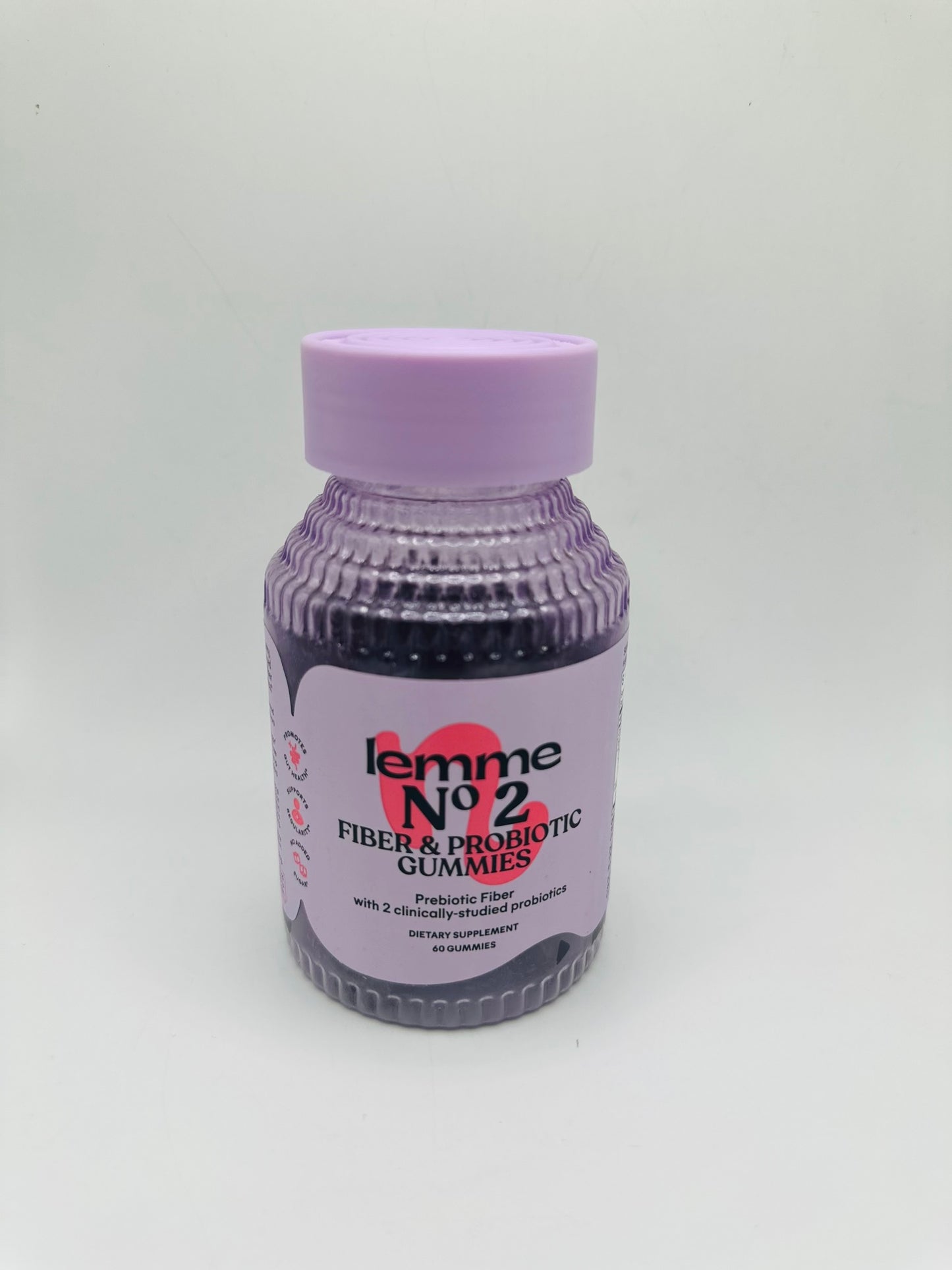 Lemme No. 2 Fiber & Probiotic Gummies, a dietary supplement designed to support digestive health