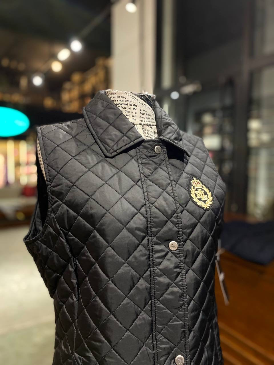 Ralph lauren black vest size medium