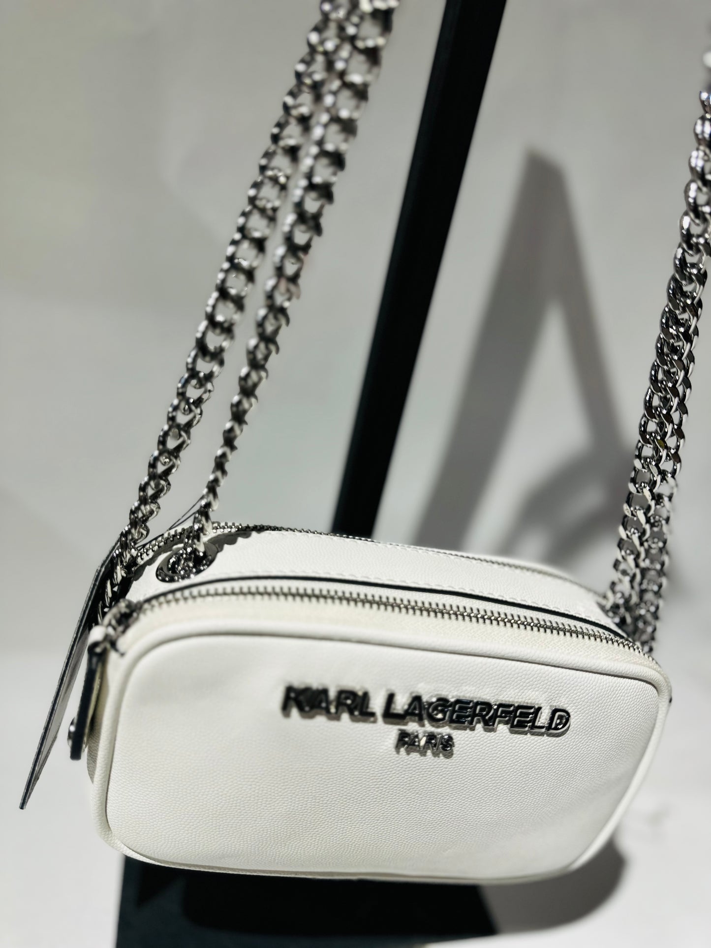 karl lagerfeld bag white