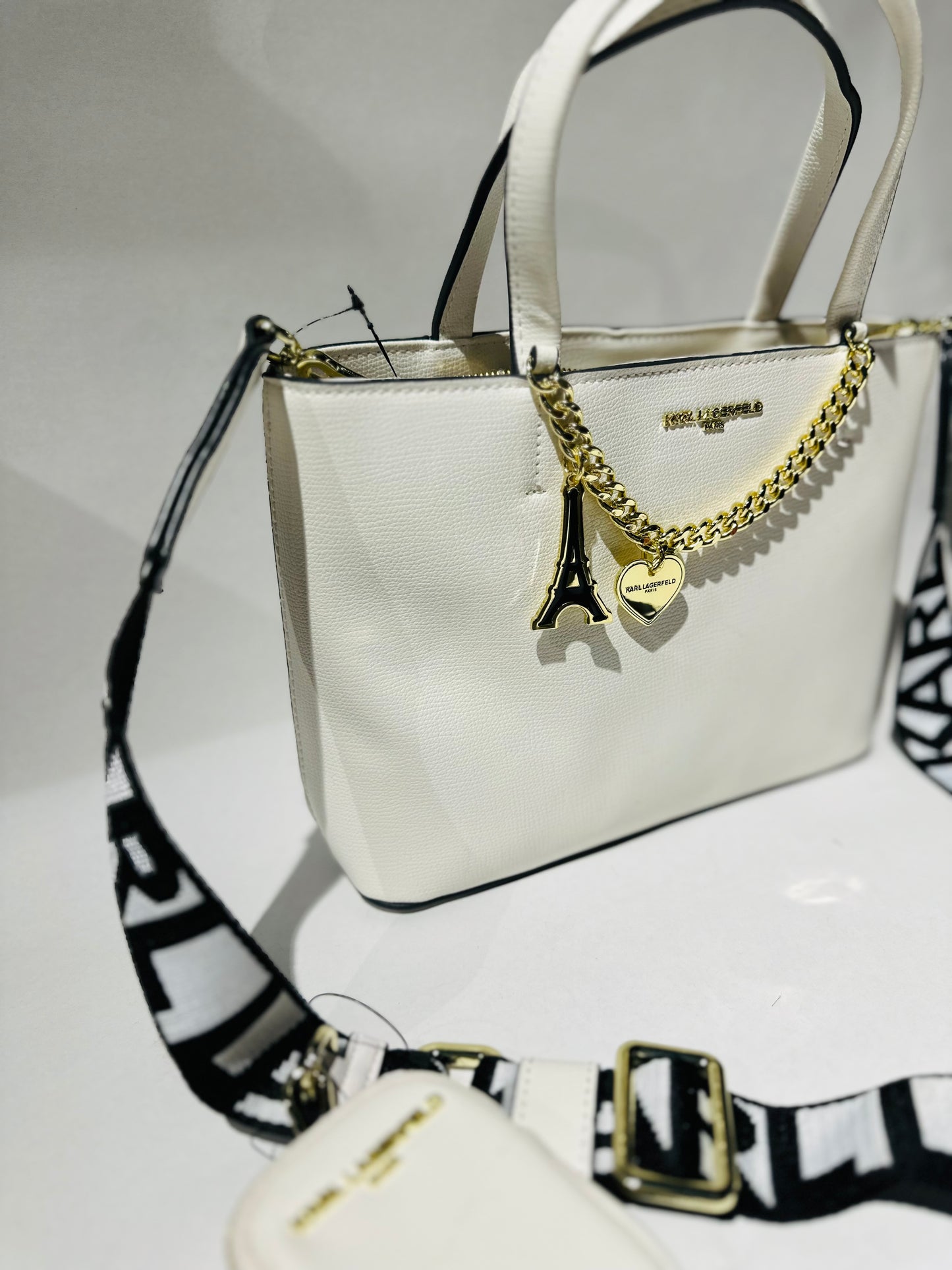 karl lagerfeld bag white
