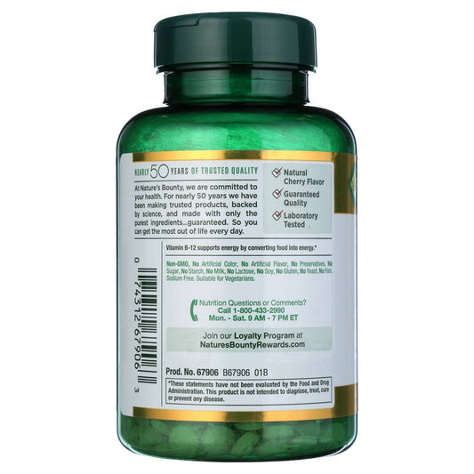Natures Bounty Vitamin B-1 2500mcg 300 Tabs