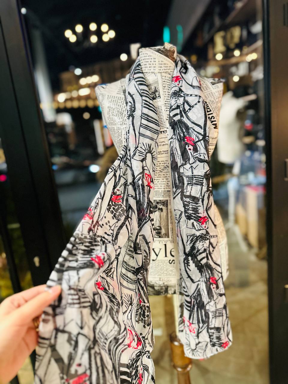 Karl Lagerfeld scarf