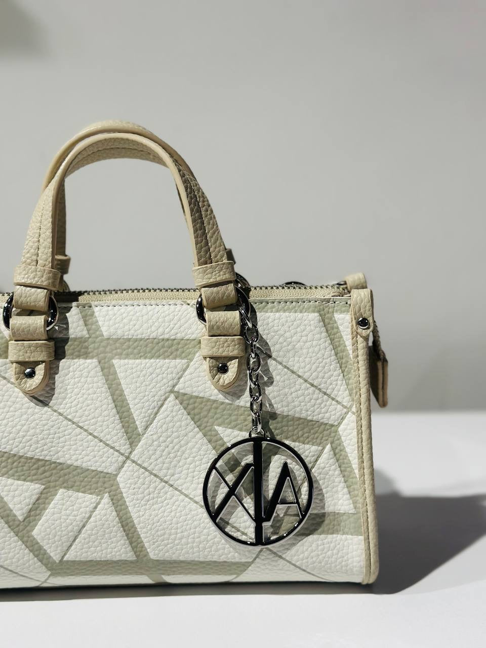 Armani exchange yellow cream bag