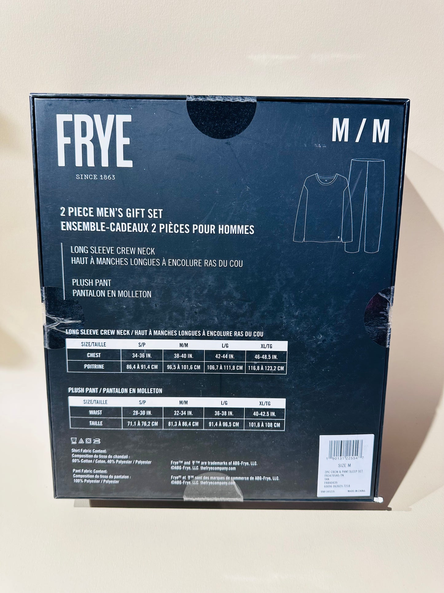 Frye pajama set size medium
