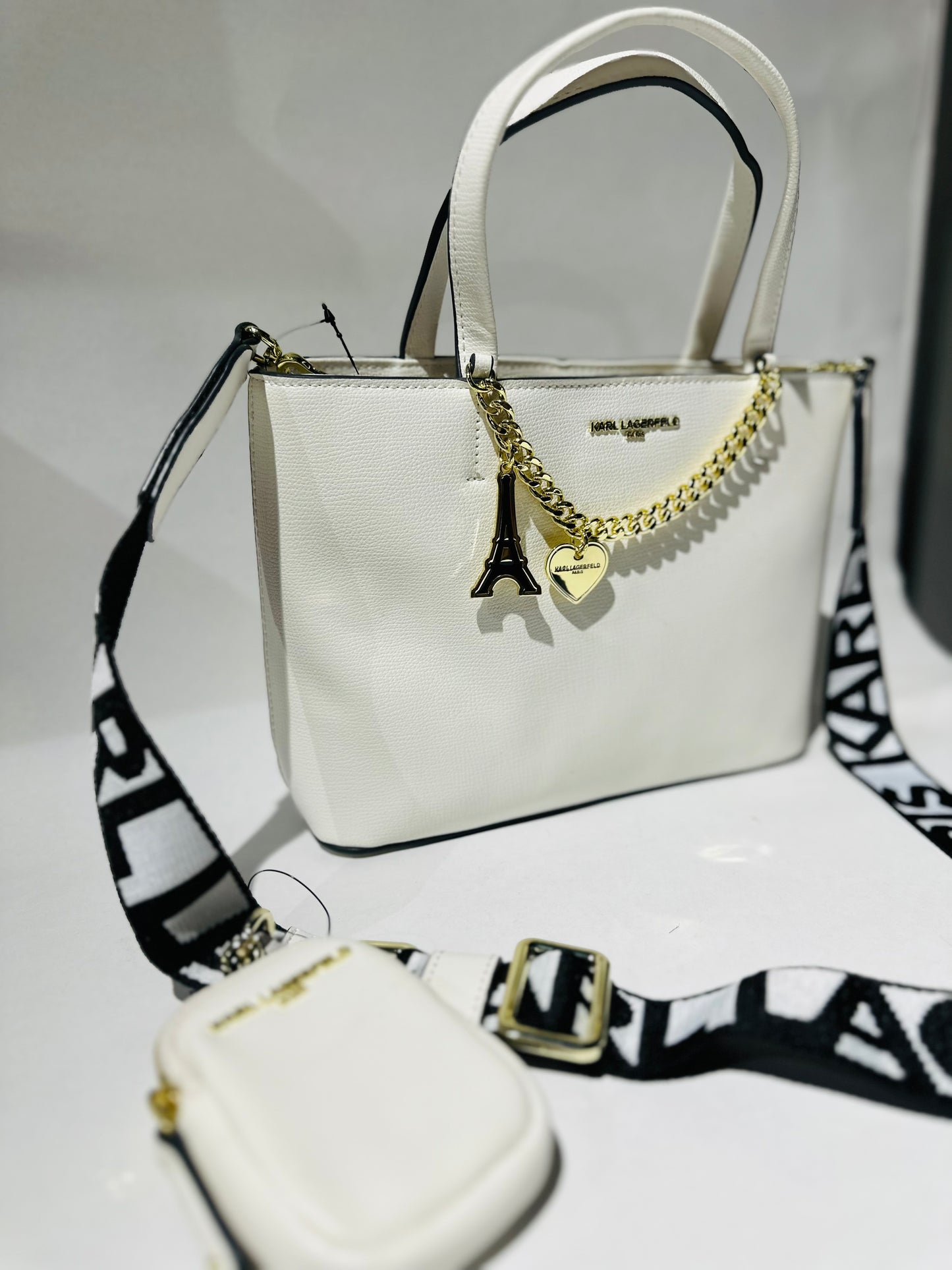 karl lagerfeld bag white