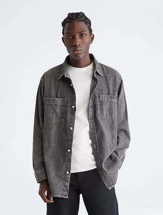 Calvin Klein denim blouse