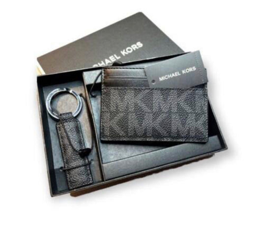 Michael kors  card holder & keychain set