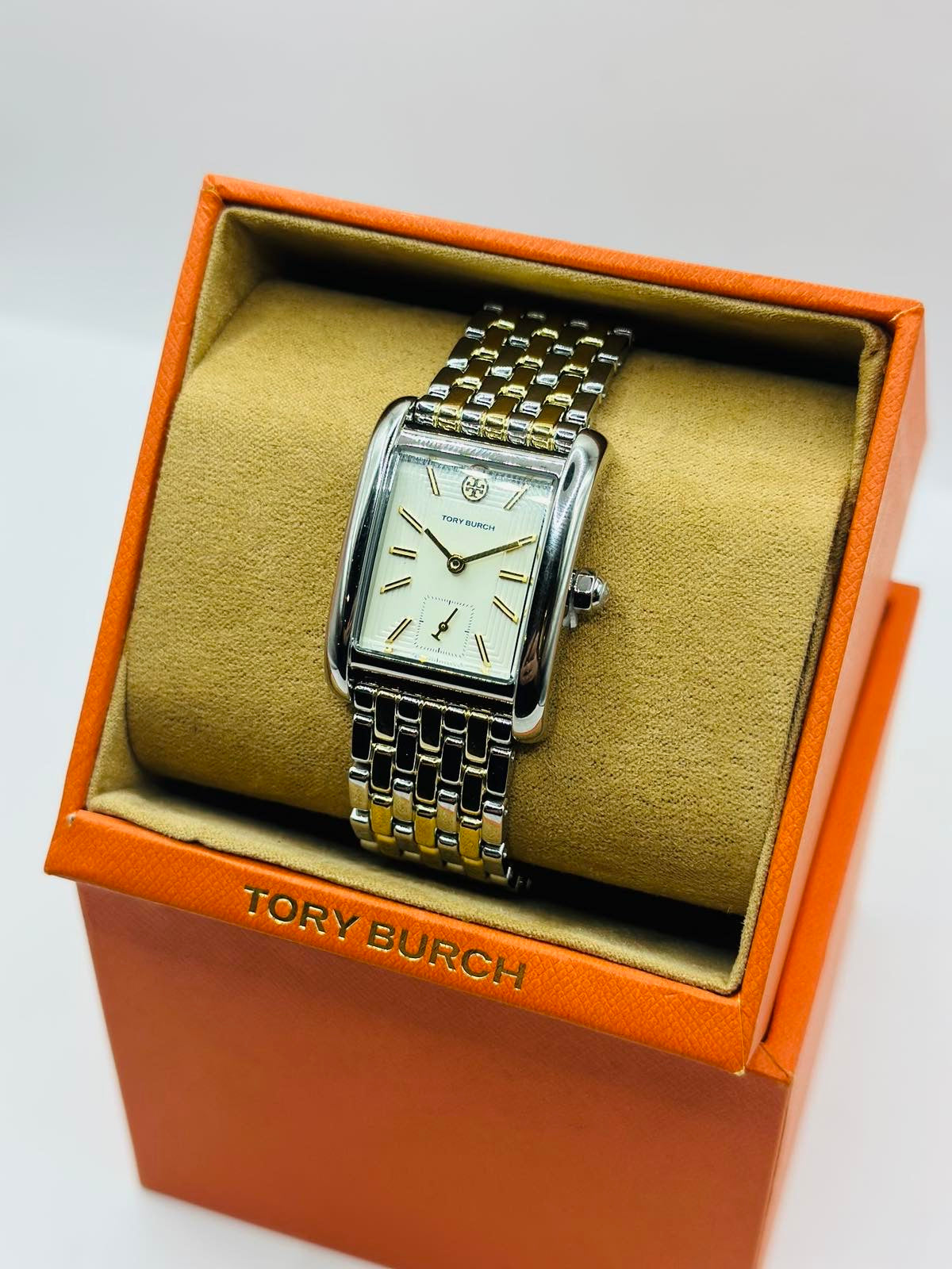 Tory burch Eleanor watch gold+ silver