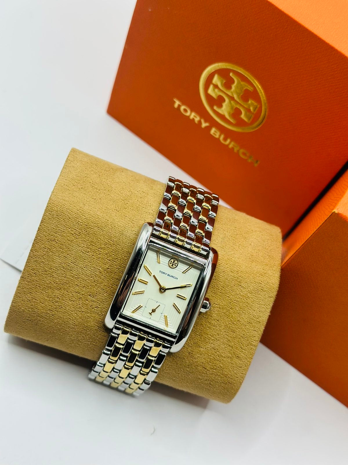 Tory burch Eleanor watch gold+ silver