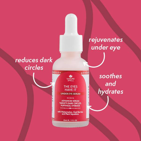 Nature Spell Advanced Under Eye Serum with Watermelon and Goji Berries 30ml - Dark Circles