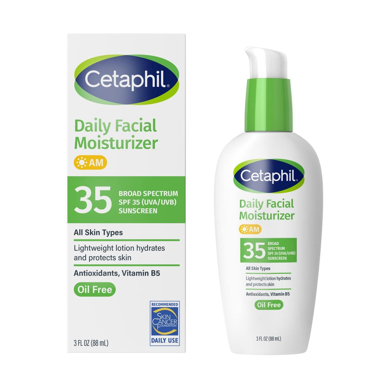 Cetaphil Daily moisturiser AM with Broad Spectrum SPF 35