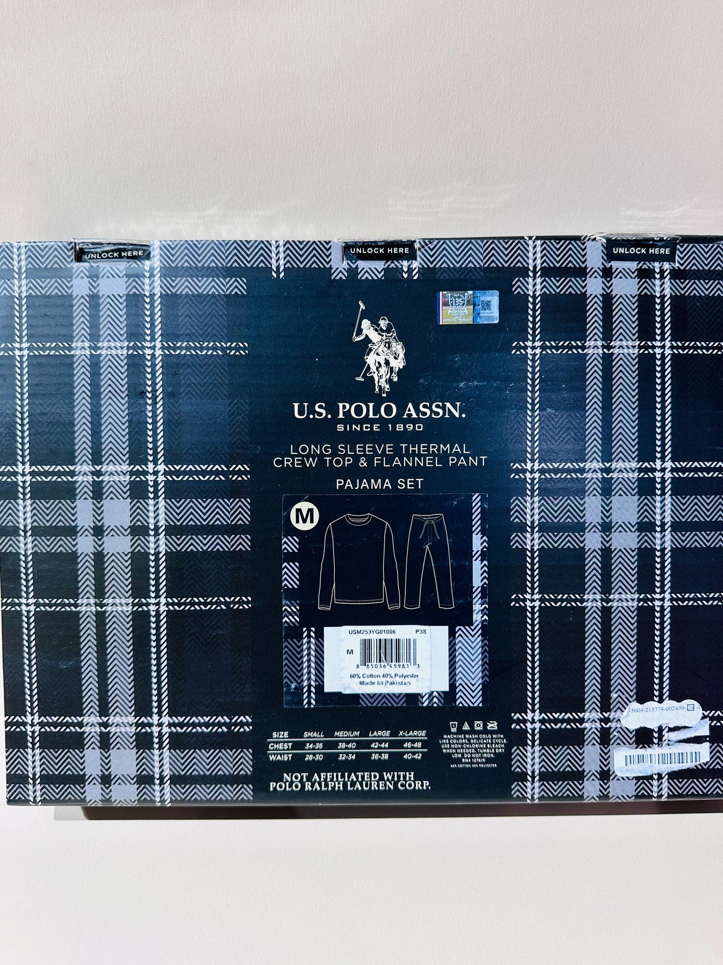U.S. Polo Assn pajama set  size medium