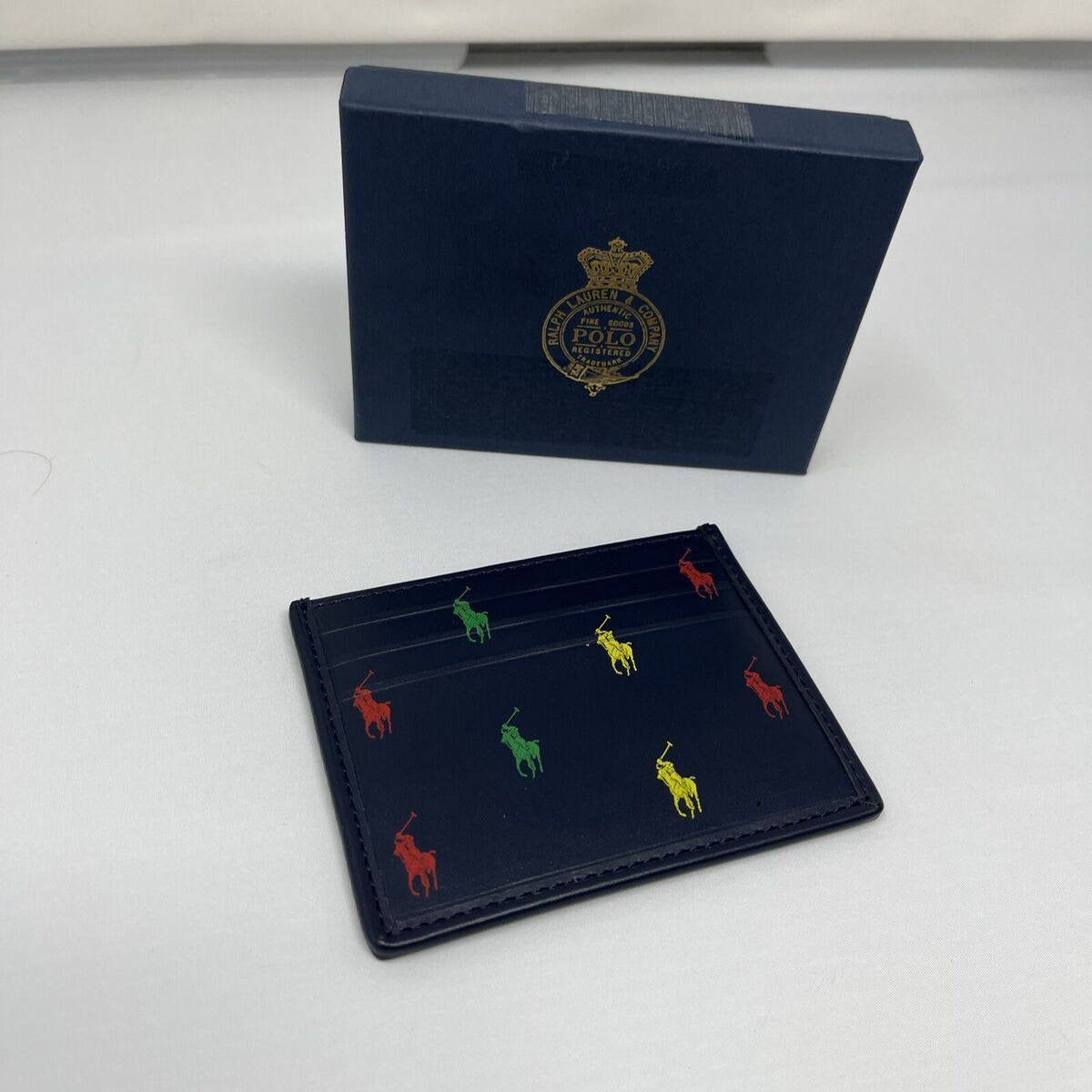 Ralph Lauren Men's Signature Pony Leather Card Case