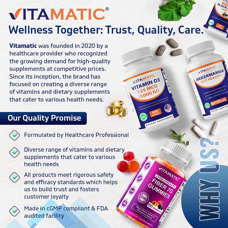 Vitamatic Once Weekly Vitamin D3 50,000 IU (60 capsules)