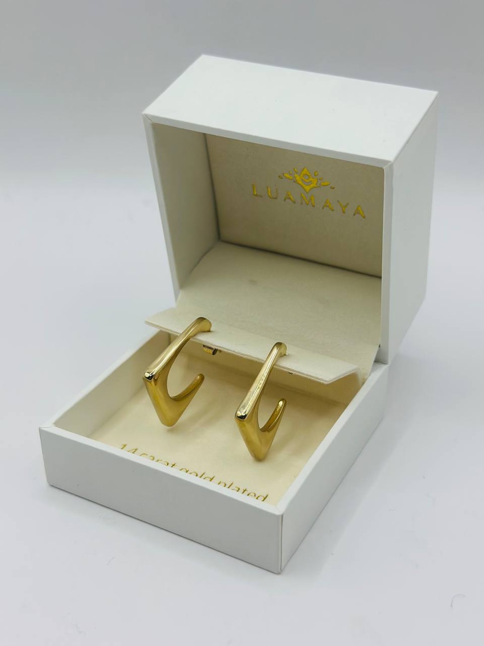 Luamaya 14 cerat gold plated earrings