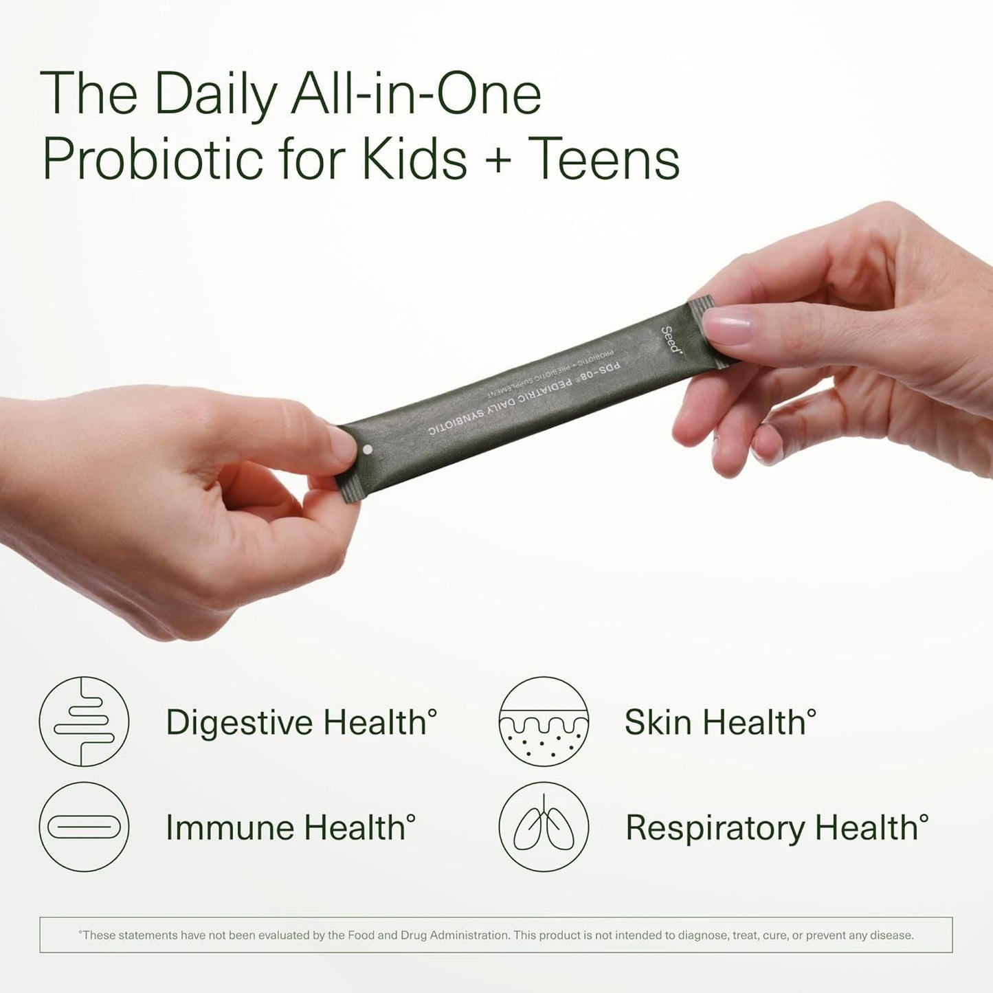 Seed PDS-08® Pediatric Daily Synbiotic, a probiotic and prebiotic supplement for children