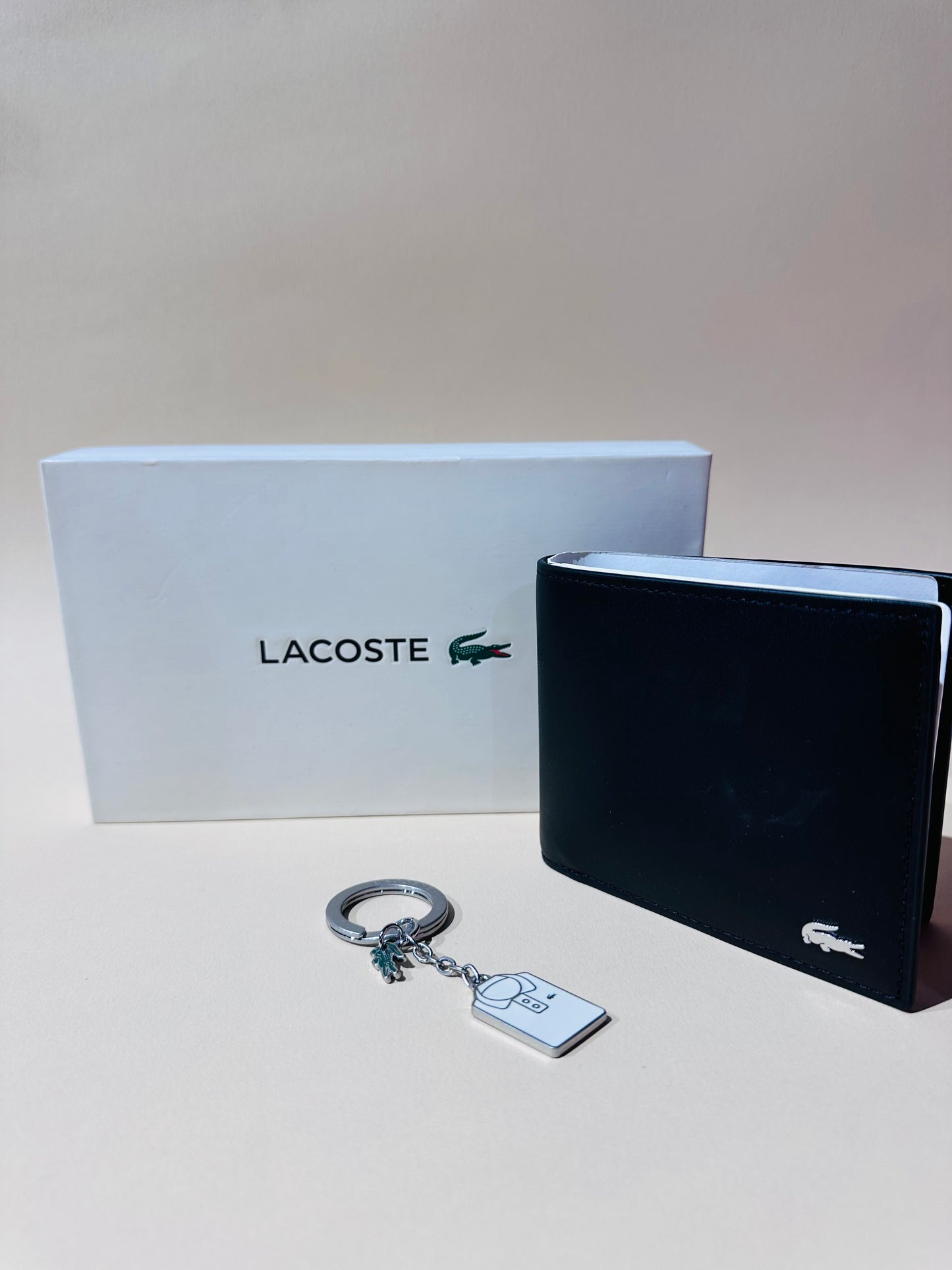 Lacoste wallet & keychain set