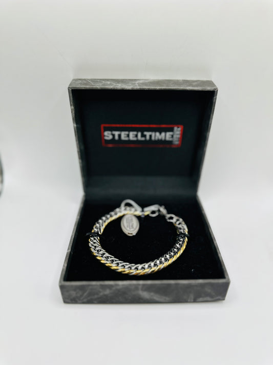 Steel time bracelet