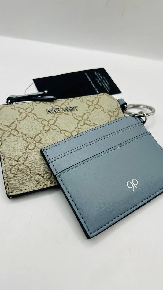 nine west card holder and wallet