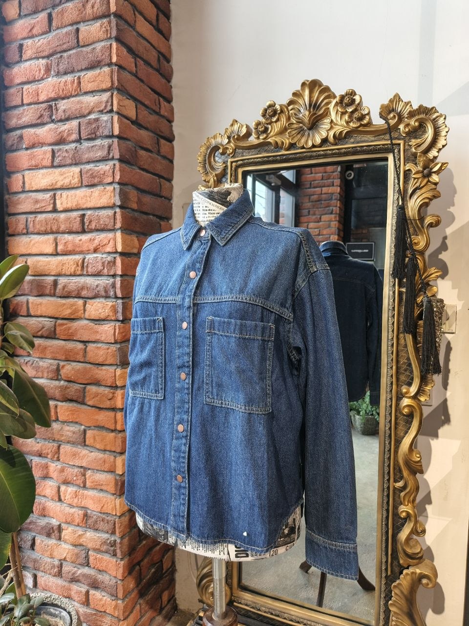 Calvin Klein denim blouse