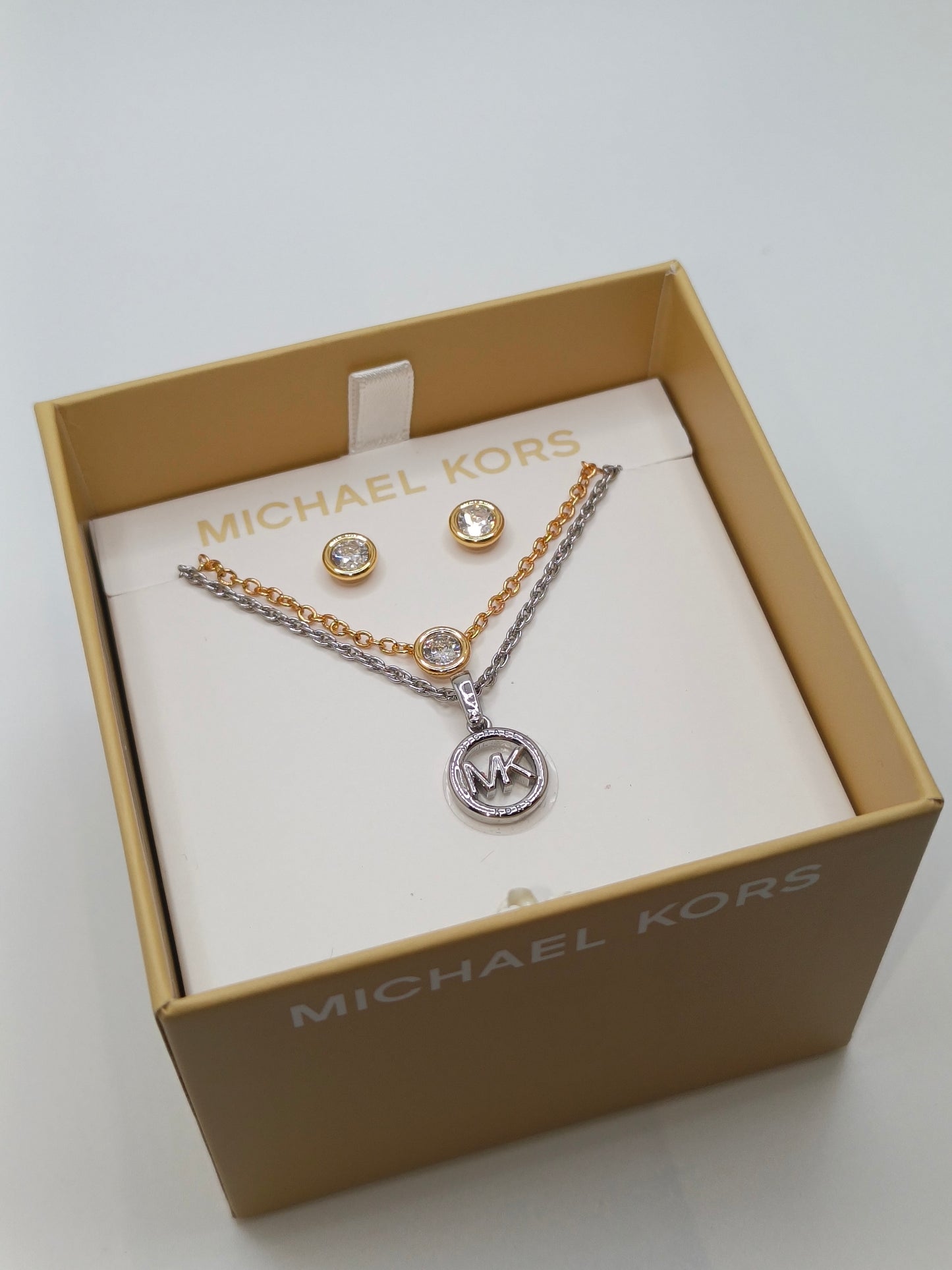Michael kors necklace & earrings set