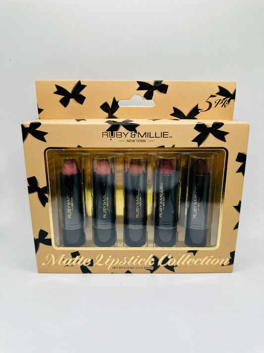 Ruby & Millie Matte Lipstick Collection 5-pack