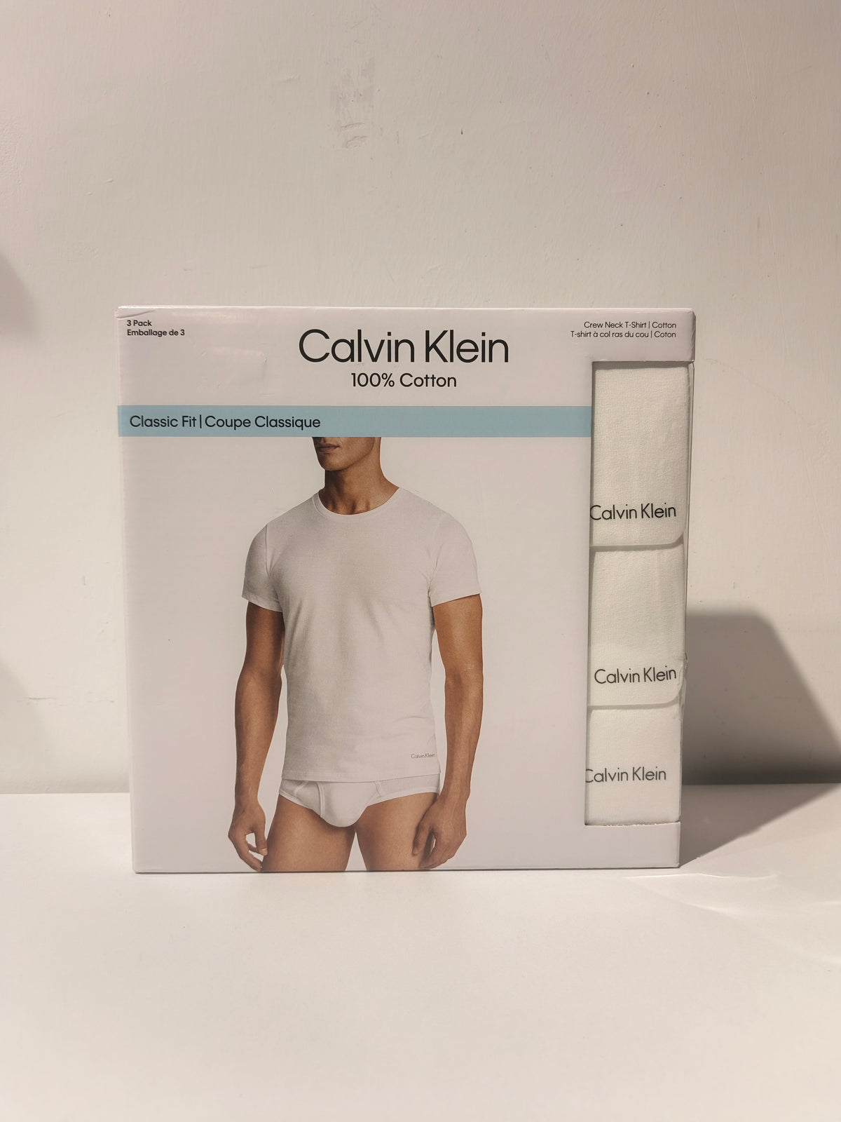 Calvin Klein Men's Cotton Classic Fit Crewneck T-Shirt 3-Pack
