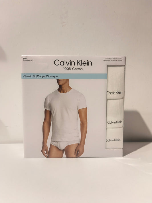 Calvin Klein Men's Cotton Classic Fit Crewneck T-Shirt 3-Pack