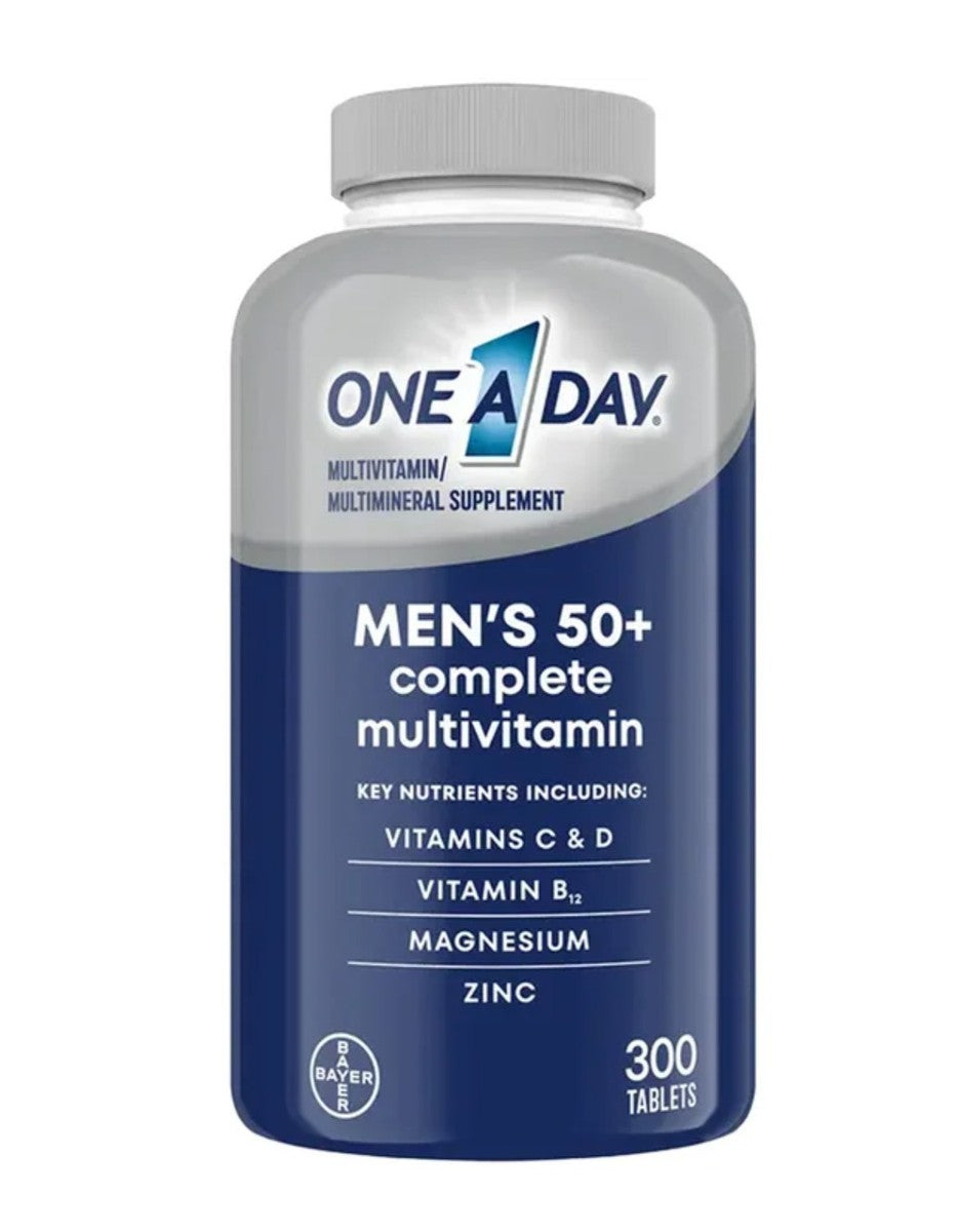 One A Day Men's 50+ Multivitamin Multimineral Supplement 300 Tablets