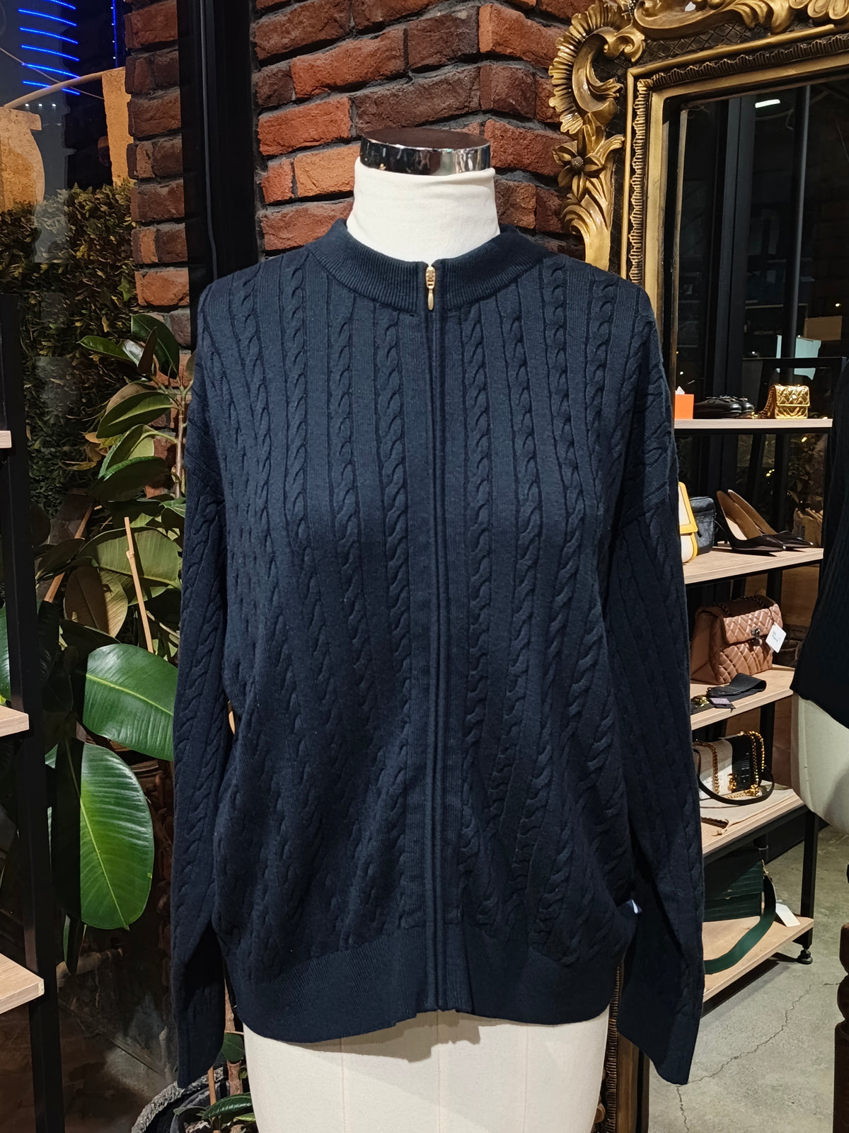 Nautica jeans zipper sweater size  X-Large