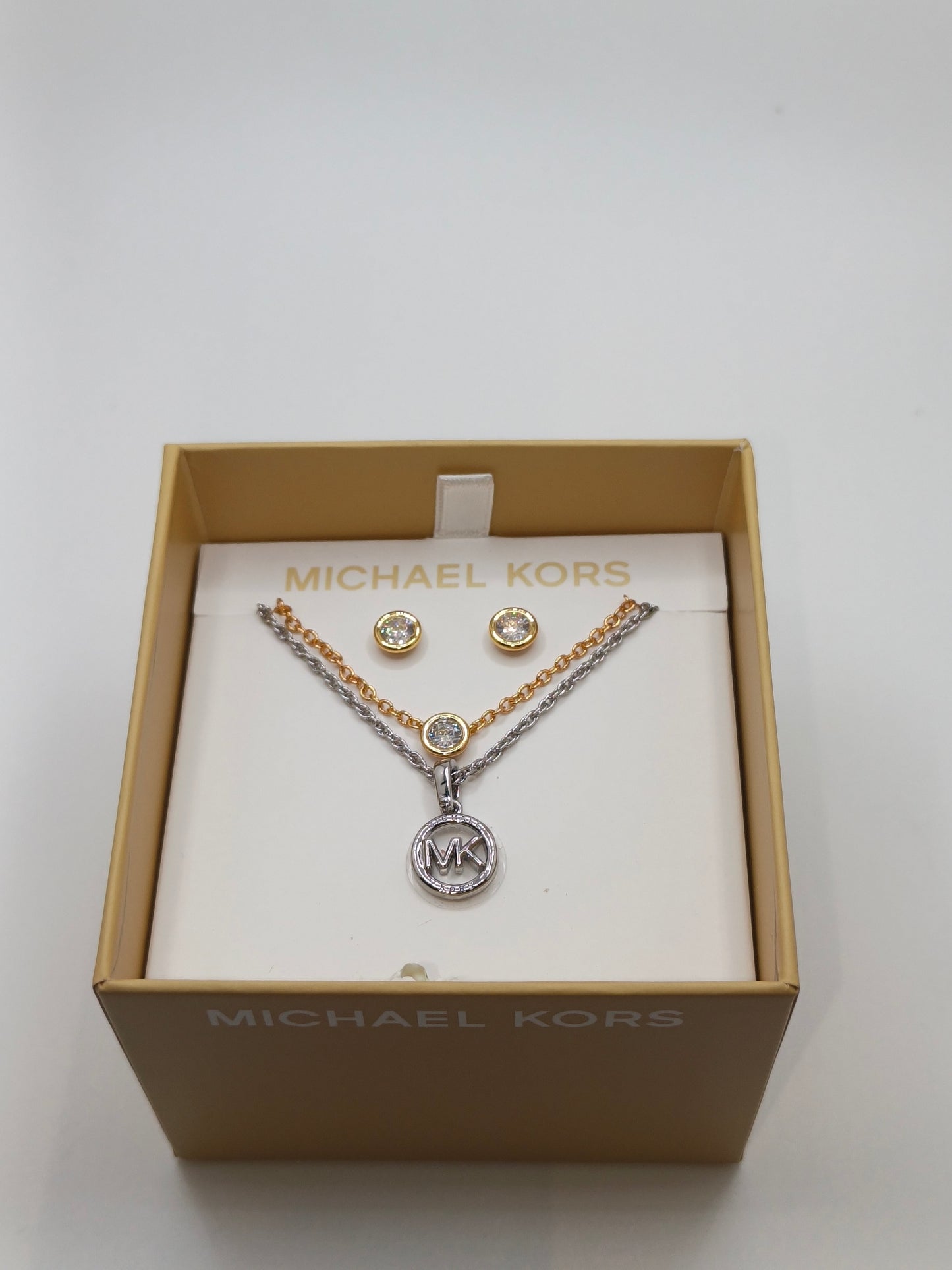 Michael kors necklace & earrings set