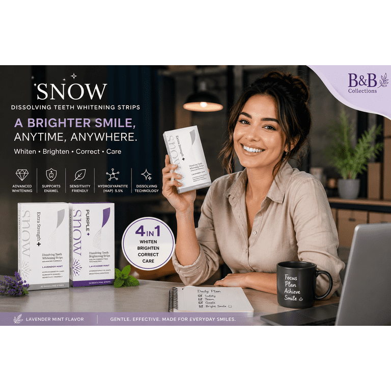SNOW Dissolving Teeth Whitening Strips Kit
