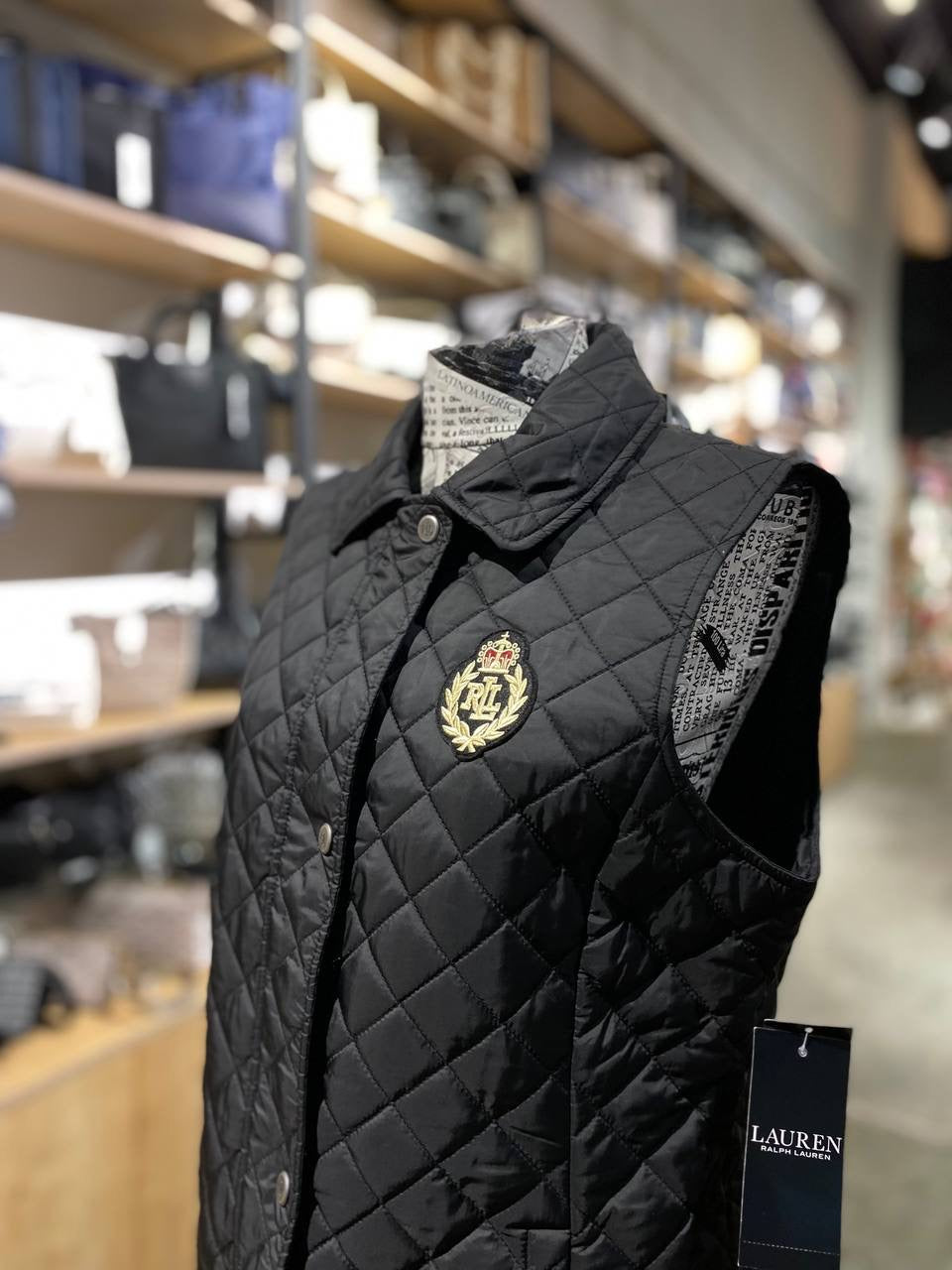 Ralph lauren black vest size medium