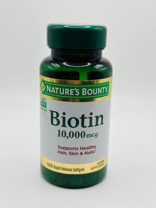 Natures bounty biotin  10,000 mcg