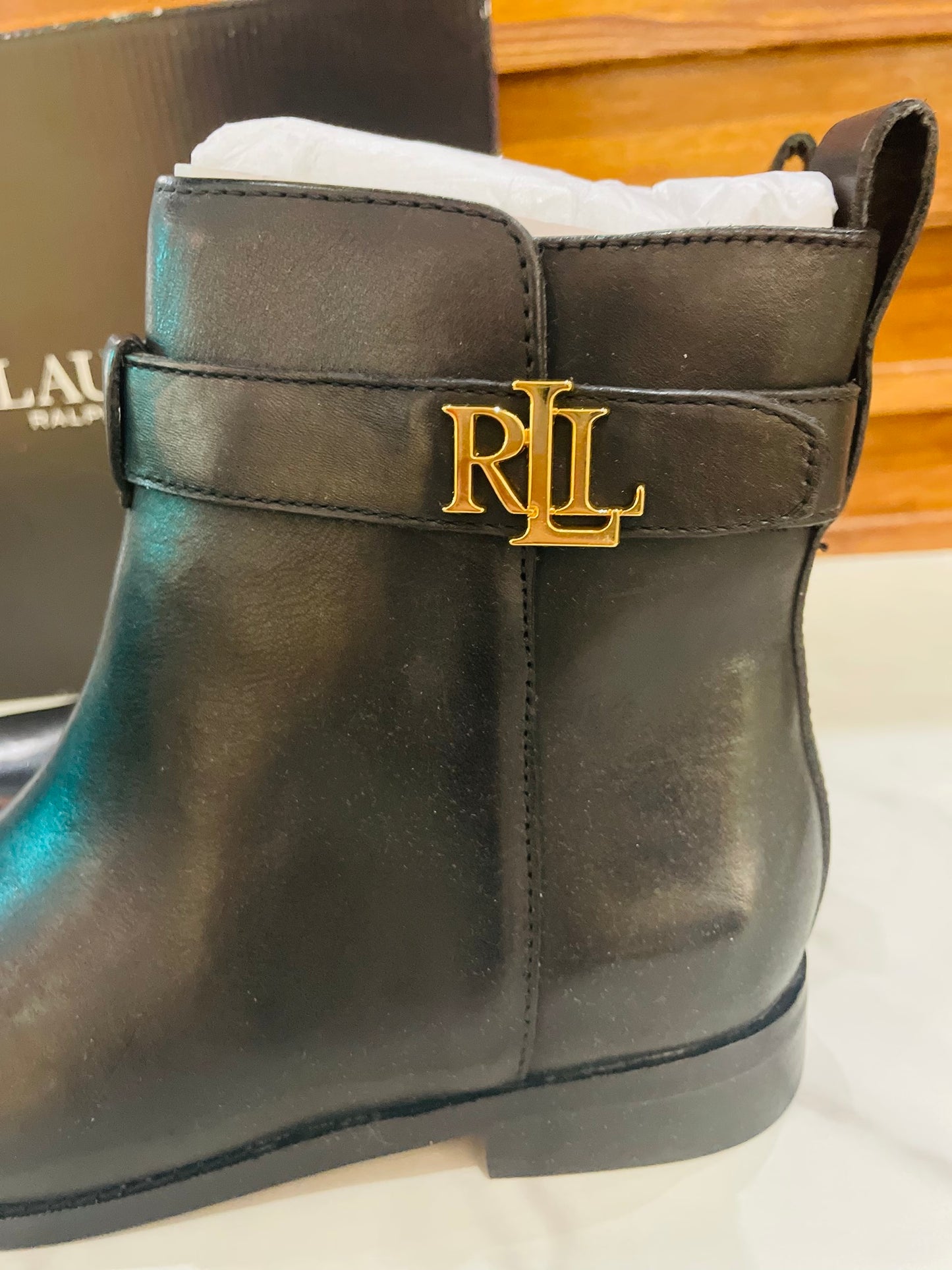 Ralph Lauren  black boots 37.5 38