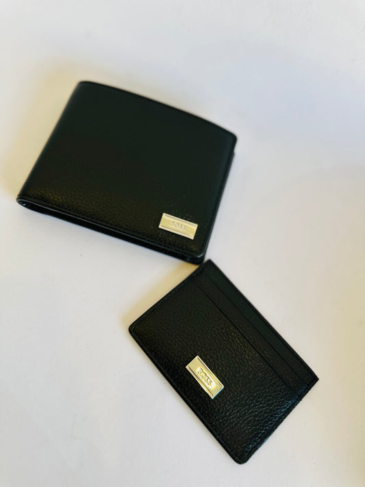 Boss set of cardholder and wallet