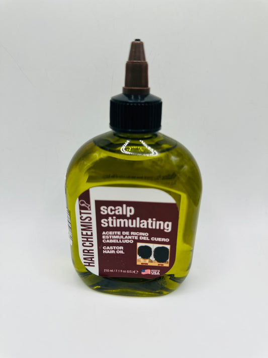 Hair Chemist Scalp Stimulating Castor Hair Oil a product designed to promote hair growth and scalp health