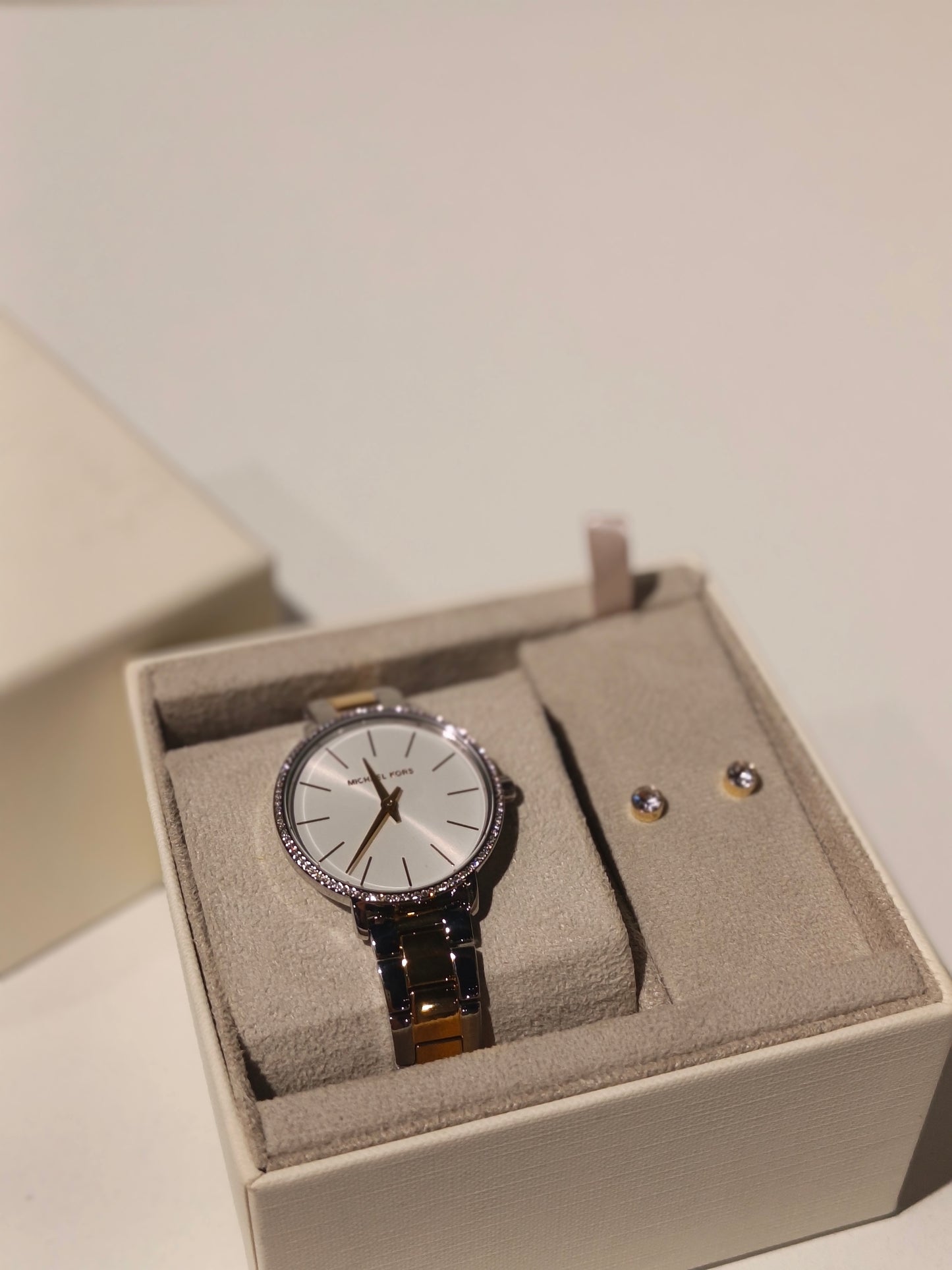 Michael kors watch & earrings set
