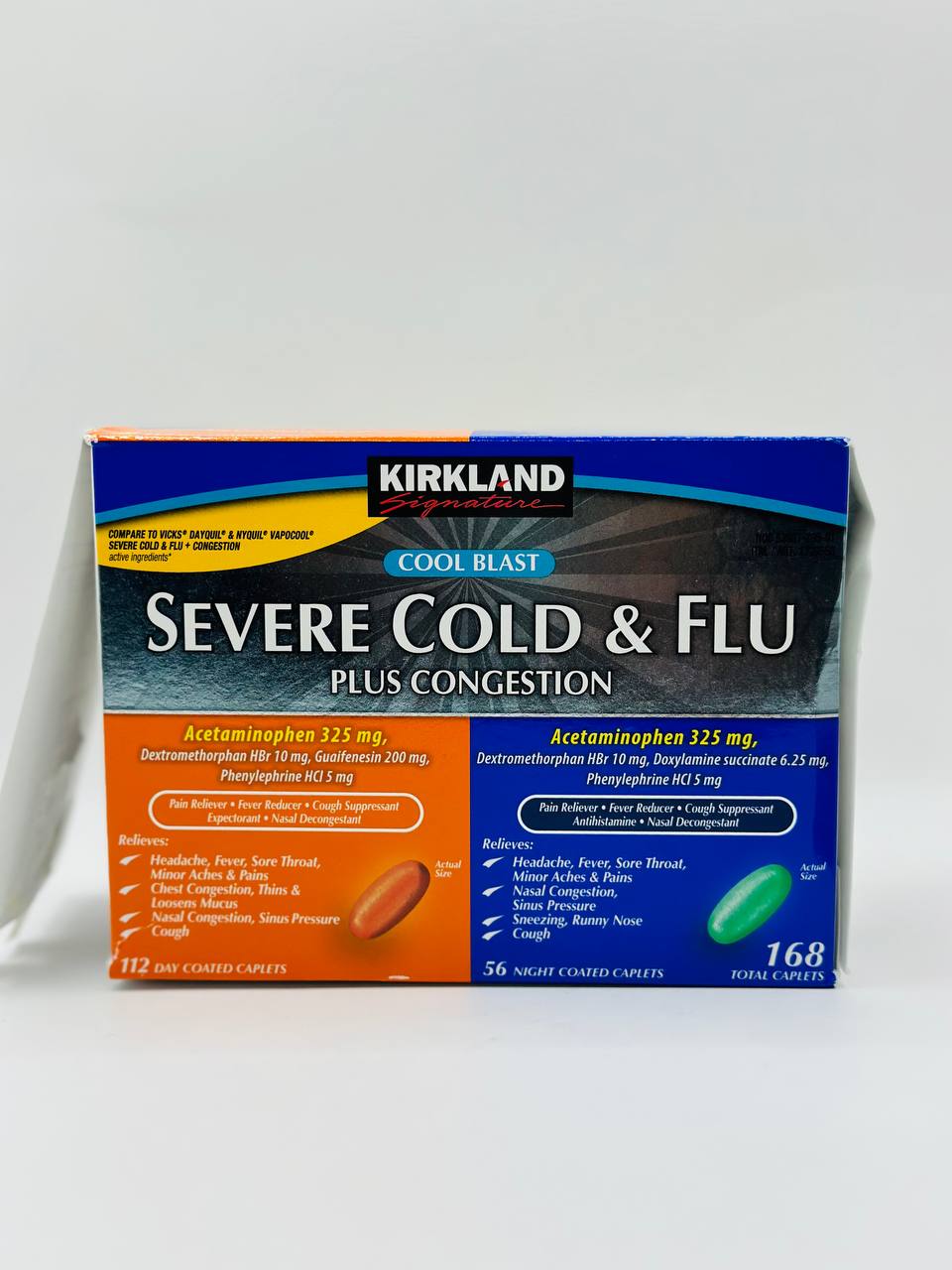 Kirkland severe cold & flu sheets